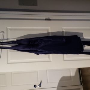 Womens SNAP Navy Satin Halter Dress, 22W